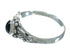 Silver And Jet Southwest Ring Size 6-1/4 YX92348